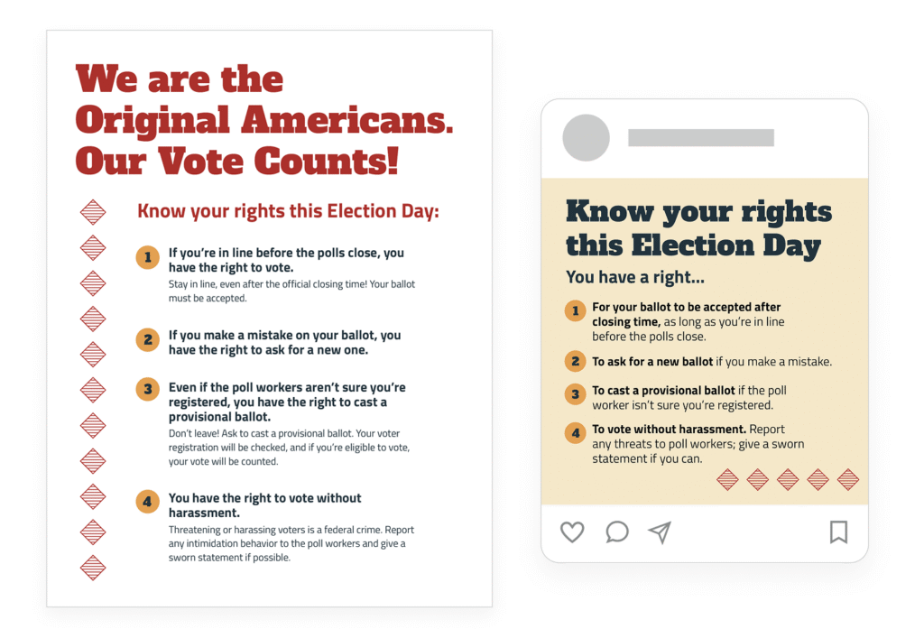 Thumbnail of Know Your Rights This Election Day flyer and social graphic